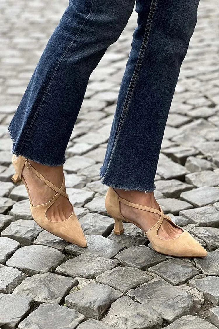 Serena – Cross Strap Heels