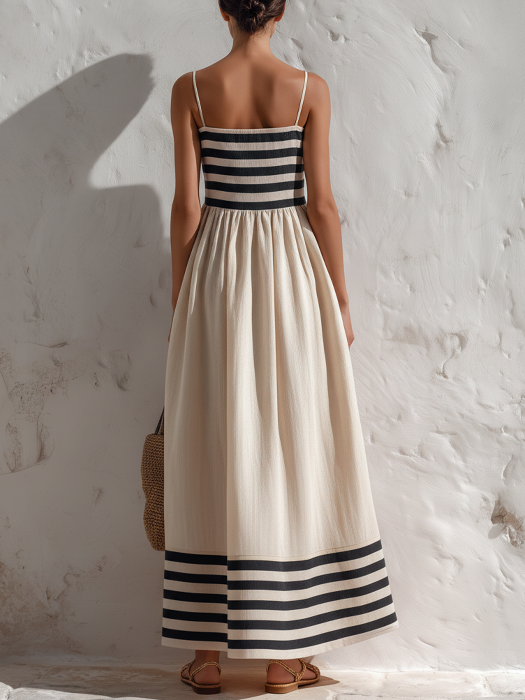 Hydrangea | Long Striped Dress