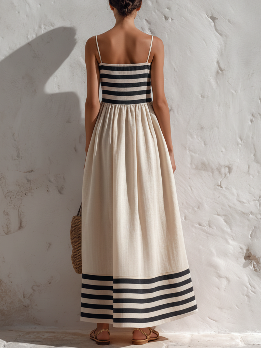 Hydrangea | Long Striped Dress