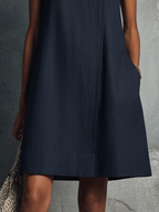 Federica| Navy Sleeveless Mini Dress