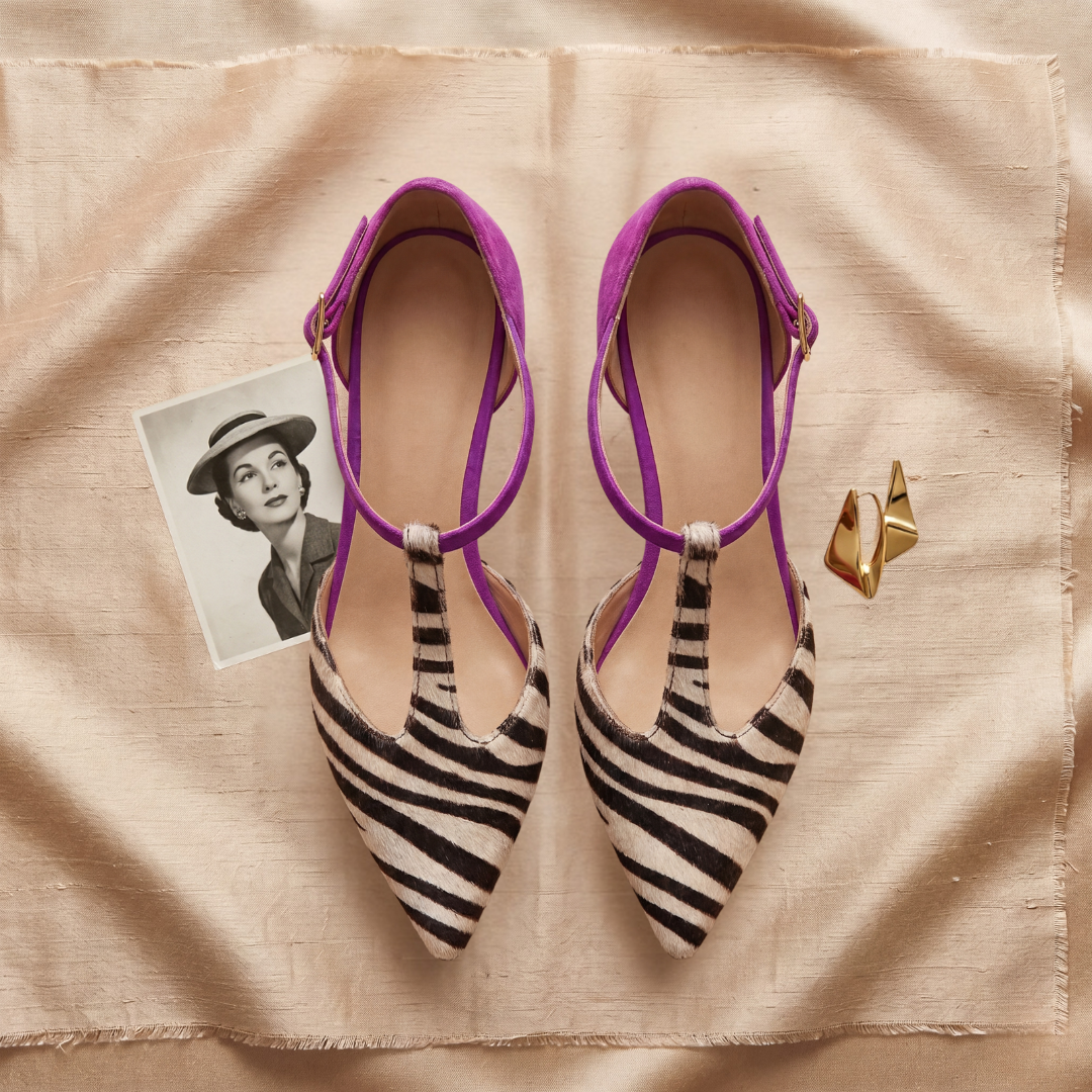 Sophia – Zebra Statement Heel