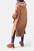 Elegant Long Coat with Hood
