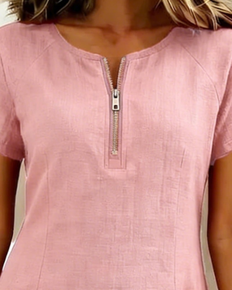 Elst | Dress with Zipper Pocket