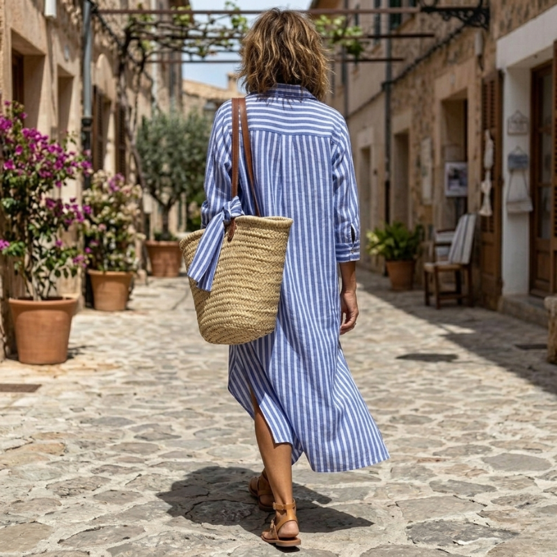 Milo - Elegant Striped Summer Dress