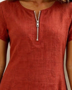 Elst | Dress with Zipper Pocket