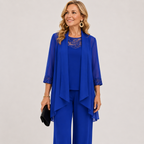 Eleanor™ | Flowing Jacket & Wide-Leg Pant Set