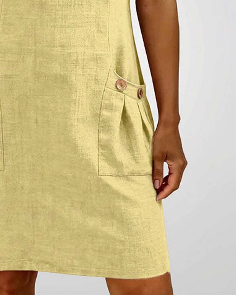 Elst | Dress with Zipper Pocket
