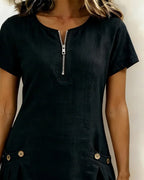 Elst | Dress with Zipper Pocket
