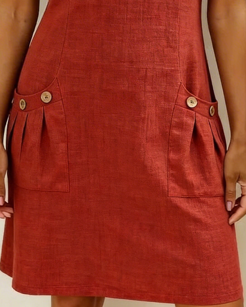 Elst | Dress with Zipper Pocket