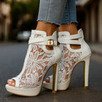 Liliana - Elegant Lace Pumps