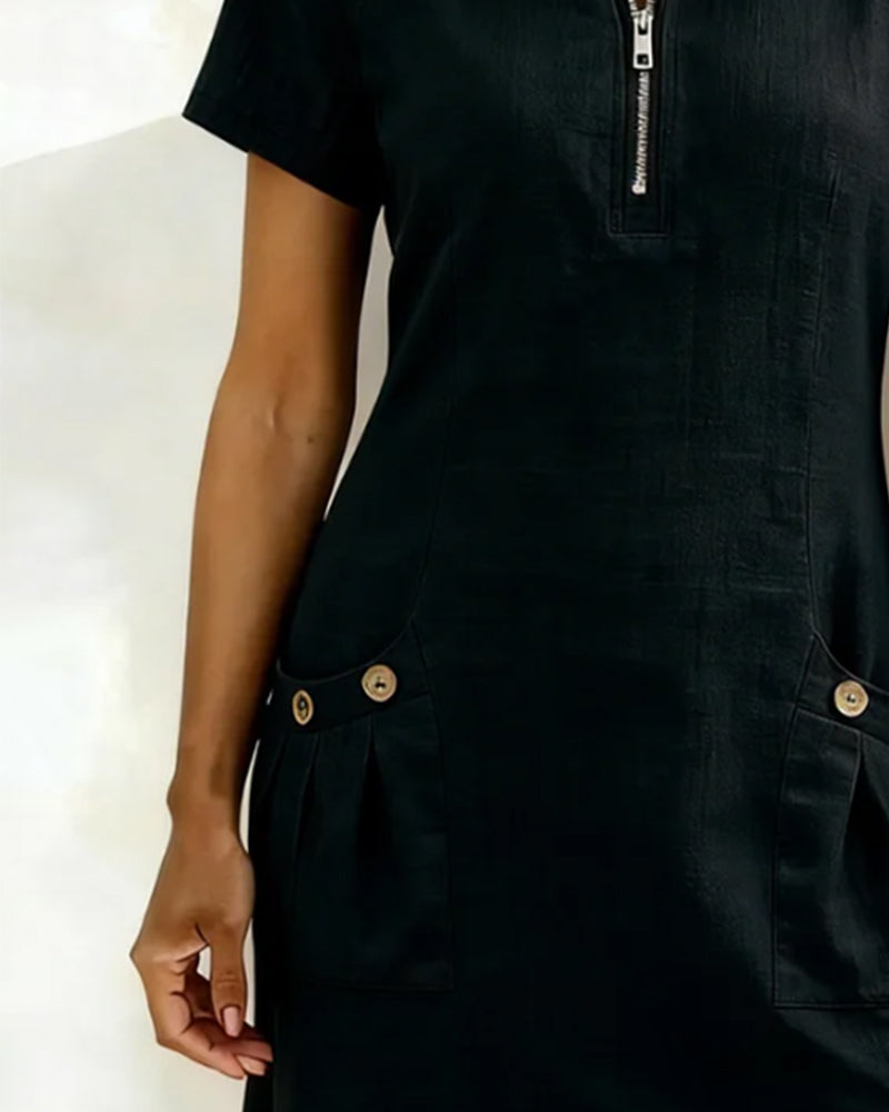 Elst | Dress with Zipper Pocket