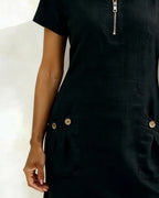 Elst | Dress with Zipper Pocket