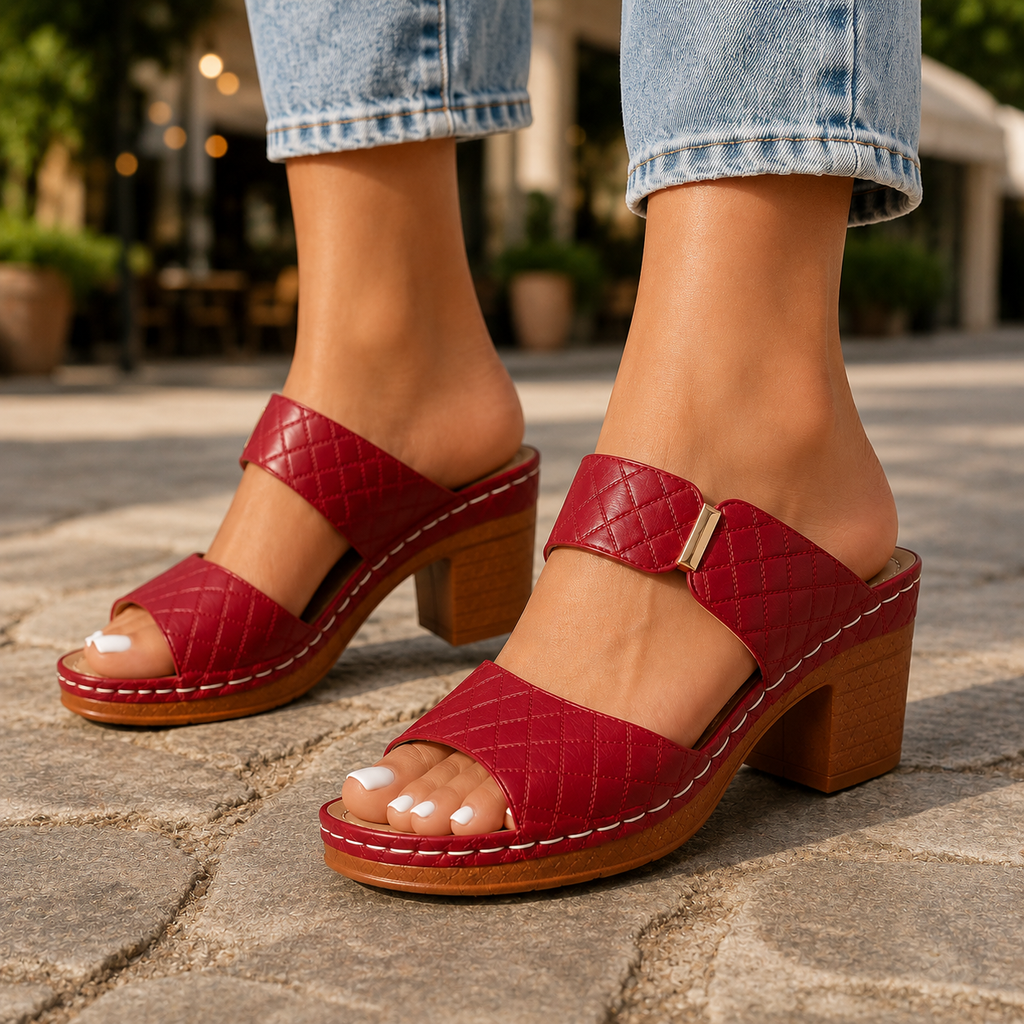 Antonella - Quilted Heels