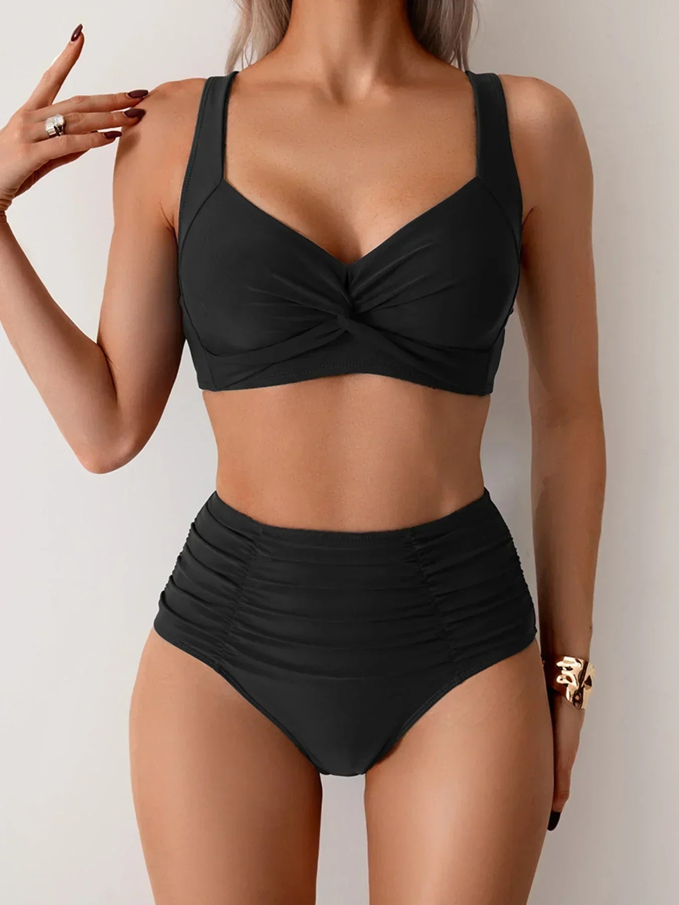 Laluna® | High-waisted summer bikini set