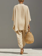 Nora | Asymmetrical-Hem Top & Jogger Set