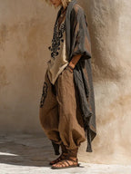 Maya | Bohemian Three-Piece Set Cotton-Linen Blend