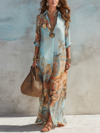 Celia | Elegant Floral Maxi Dress
