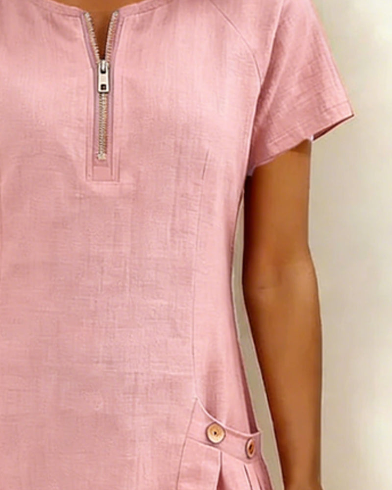 Elst | Dress with Zipper Pocket
