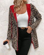 Clara™ | Reversible Hooded Coat with Leopard Print