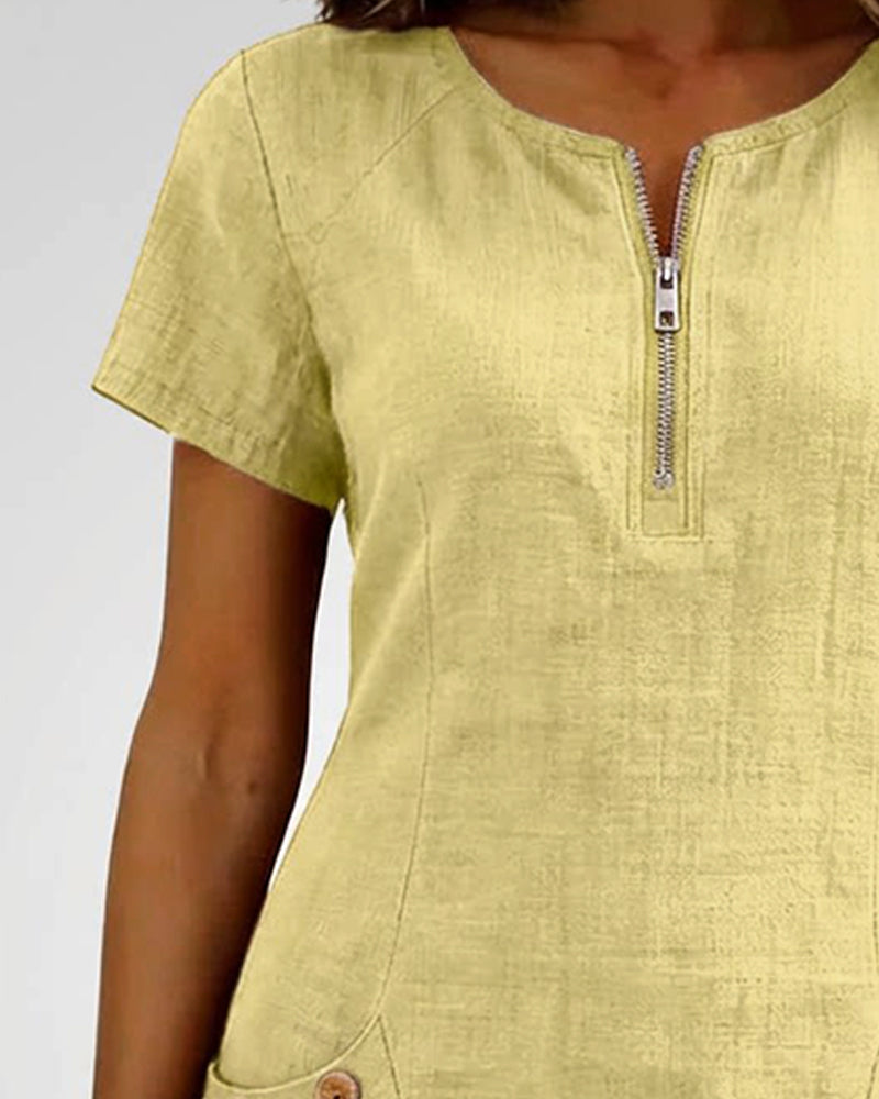 Elst | Dress with Zipper Pocket