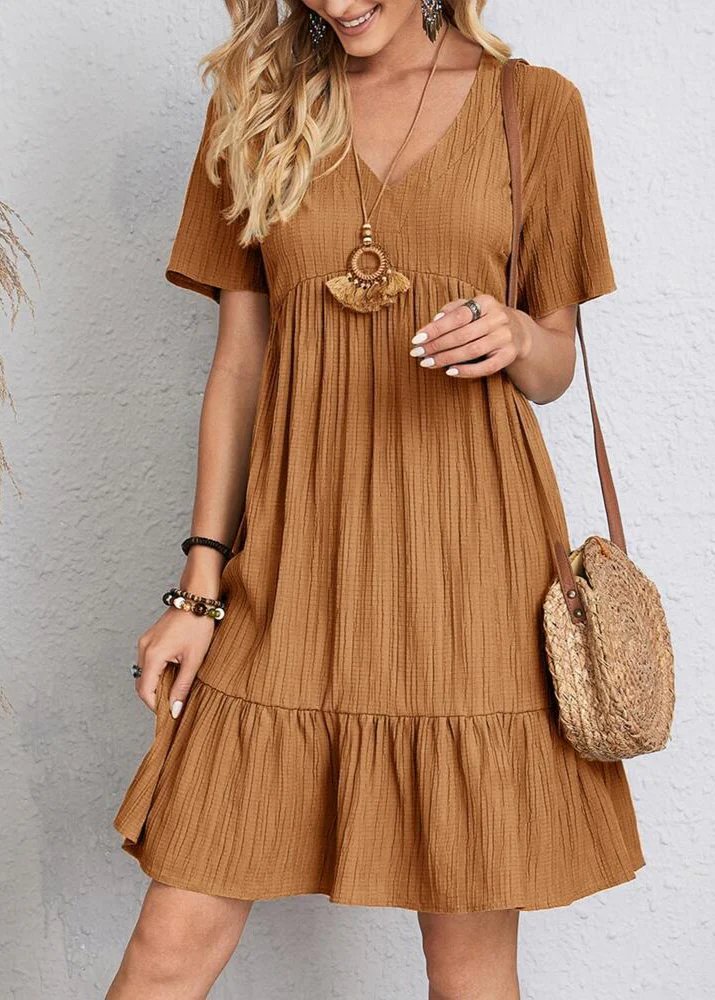Jana – Ribbed Layered Mini Dress