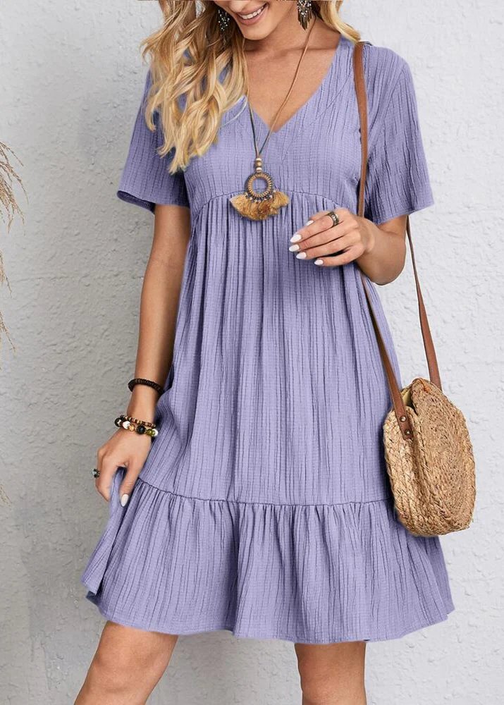 Jana – Ribbed Layered Mini Dress