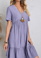 Jana – Ribbed Layered Mini Dress