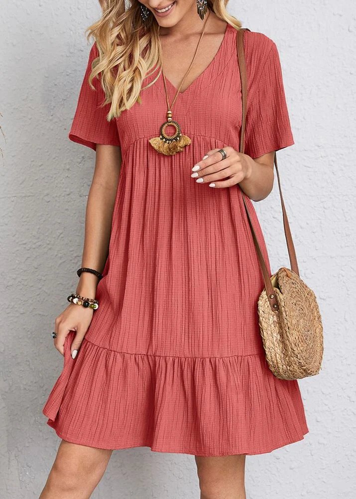 Jana – Ribbed Layered Mini Dress