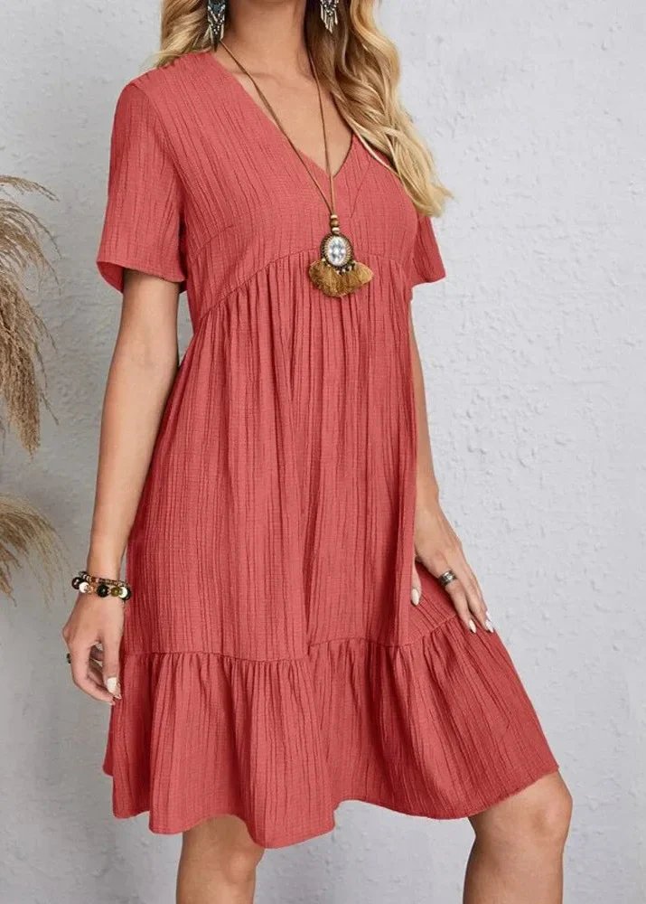 Jana – Ribbed Layered Mini Dress