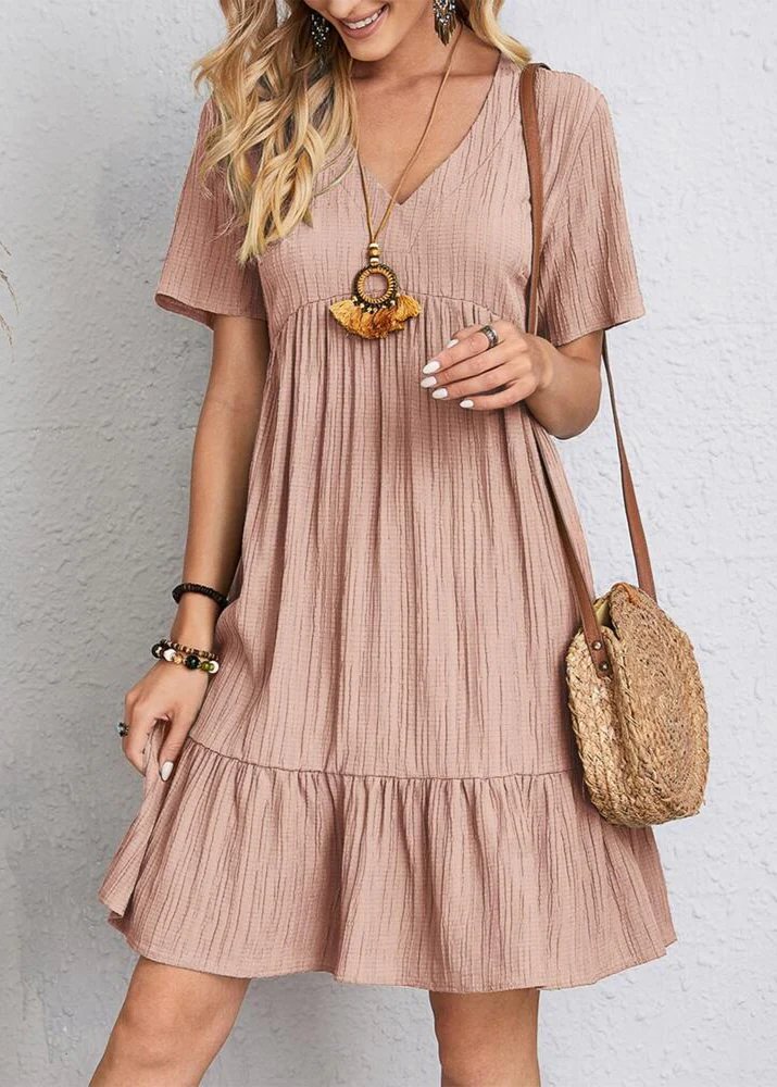 Jana – Ribbed Layered Mini Dress