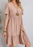 Jana – Ribbed Layered Mini Dress