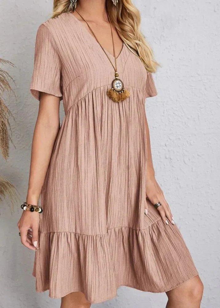 Jana – Ribbed Layered Mini Dress