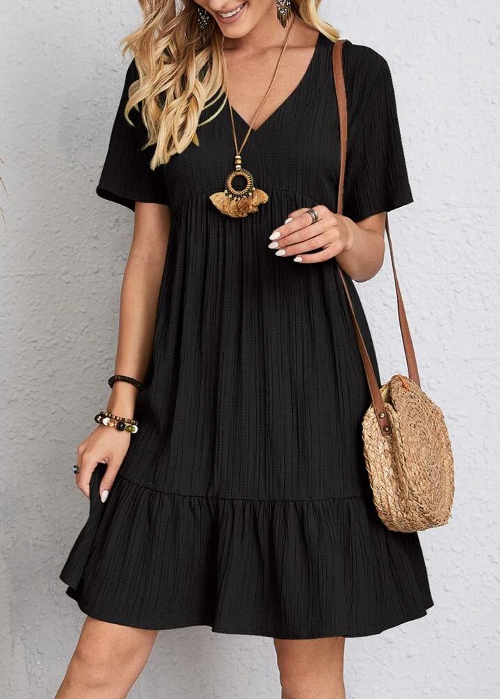 Jana – Ribbed Layered Mini Dress