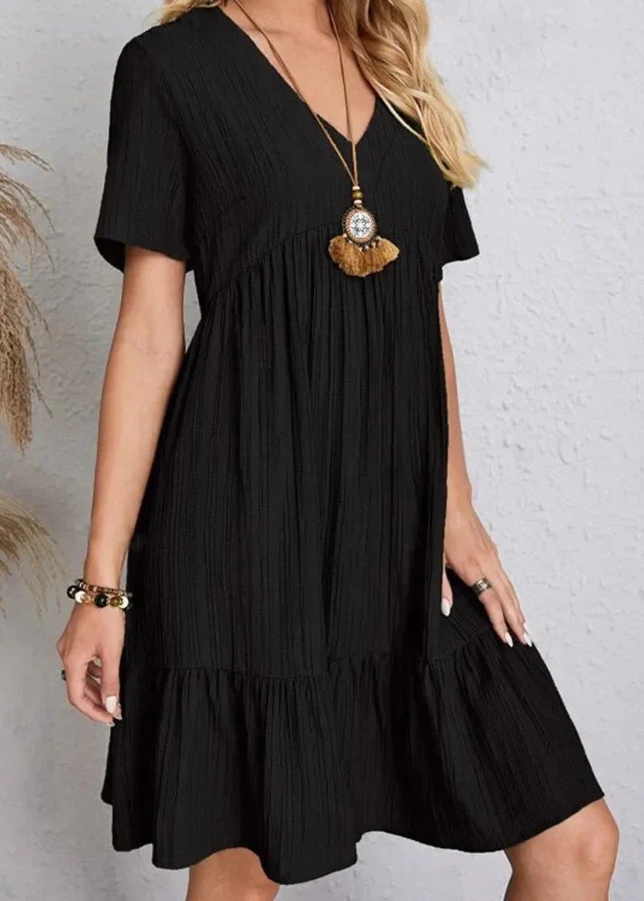 Jana – Ribbed Layered Mini Dress