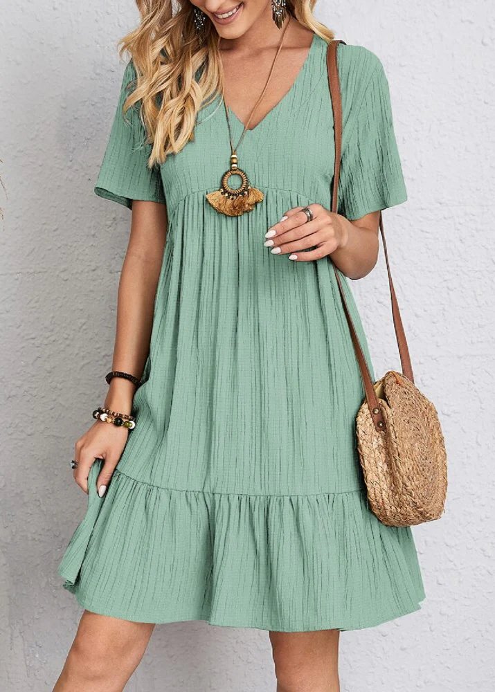 Jana – Ribbed Layered Mini Dress